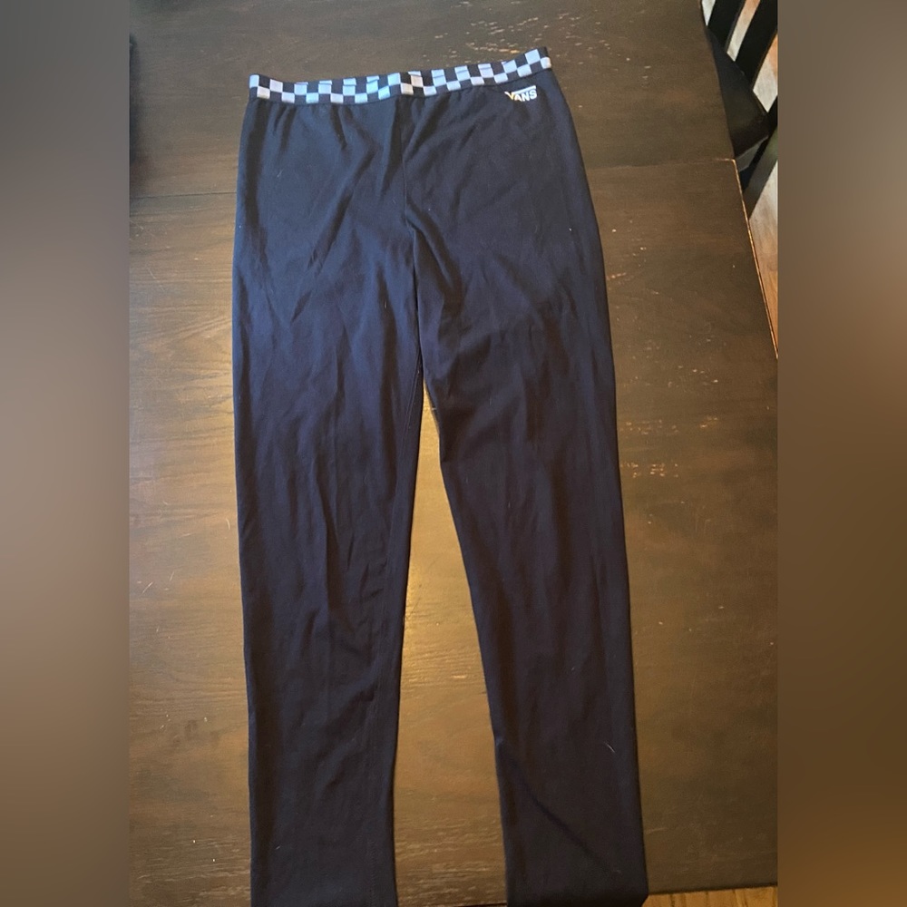 Vans large black checkered waistband leggings